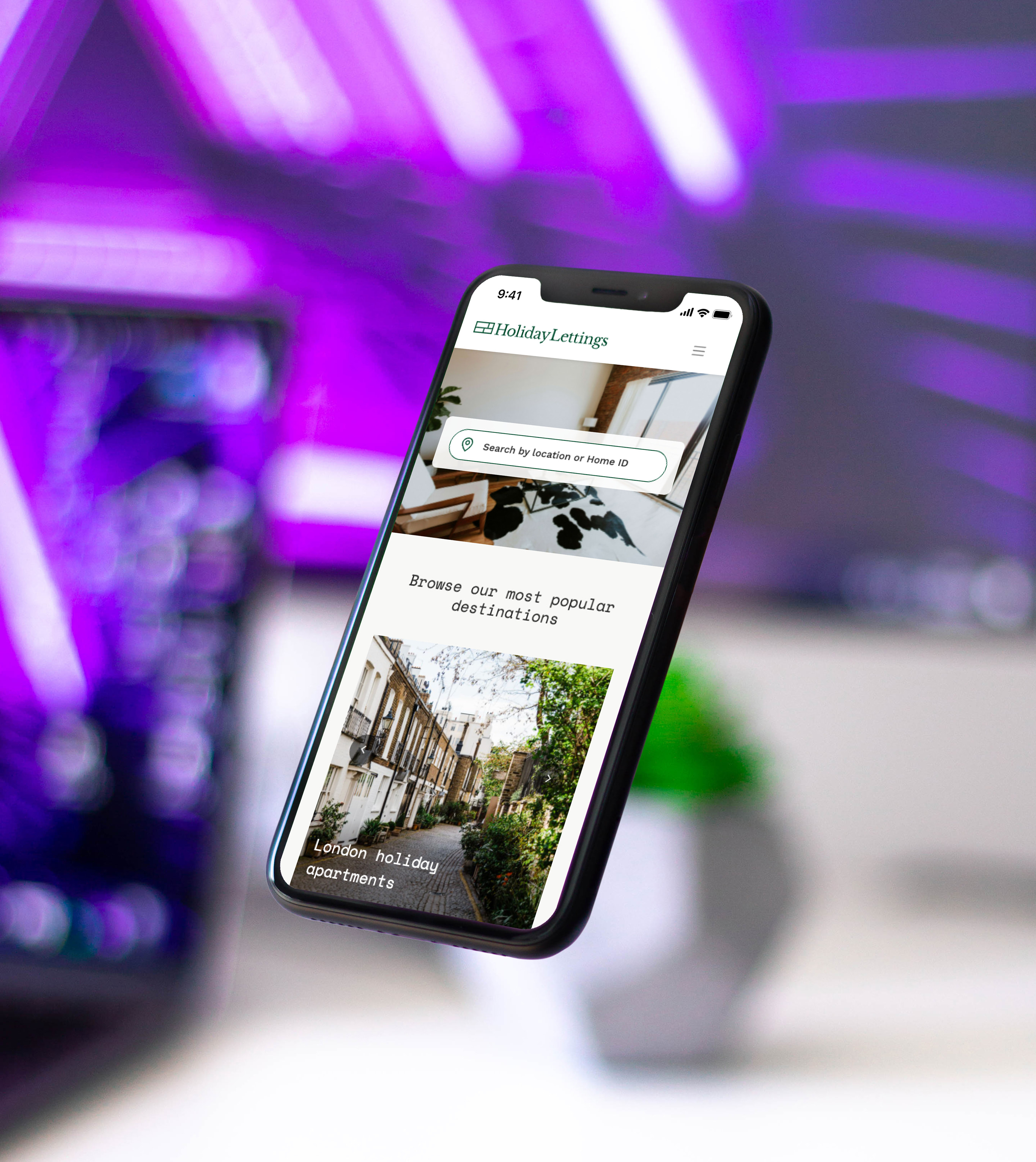 Holiday Lettings Branding & UI